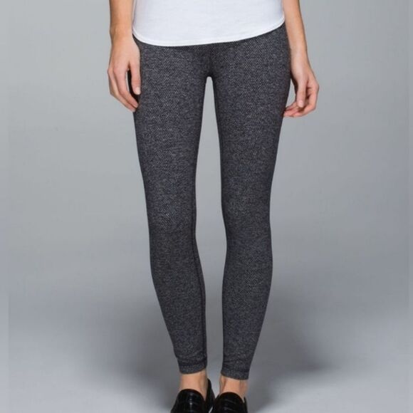 Lululemon High Times Pant -  Herringbone Black - Picture 1 of 9